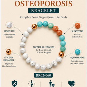 Premium Osteoarthritis & Osteoporosis Crystal Healing Bracelet
